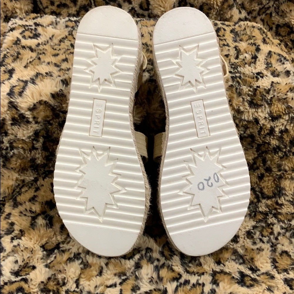SALE❤️NWT ESPIRIT Raffia Platform Espadrille - Picture 3 of 4